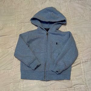 2T Blue Polo Ralph Lauren zip-up Jacket